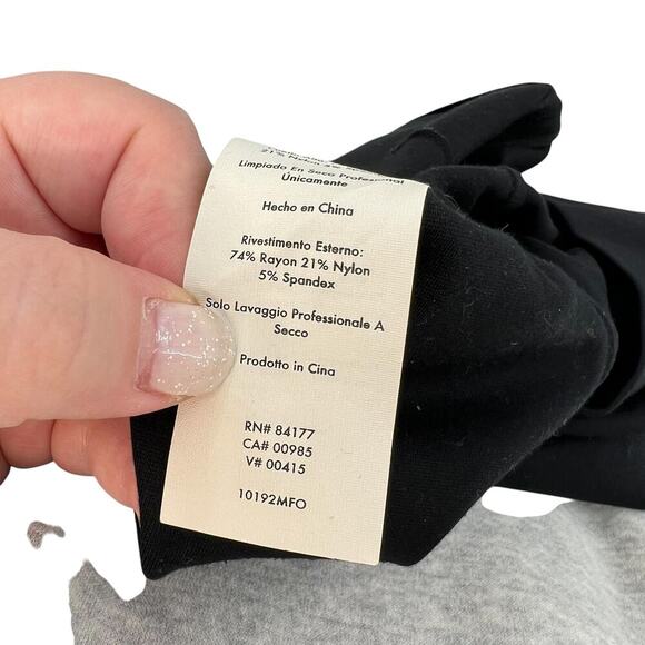 Diane von Furstenberg Carrie Sleeveless Ponte A-line Dress Black Size 6 - Picture 13 of 13